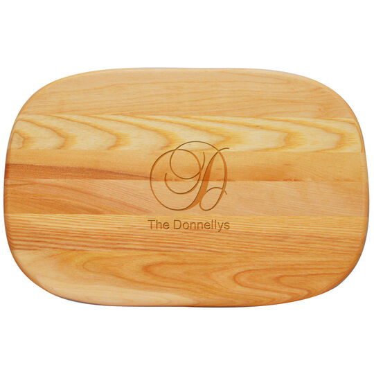 Initial and Name Medium 15-inch Wood Cutting Board